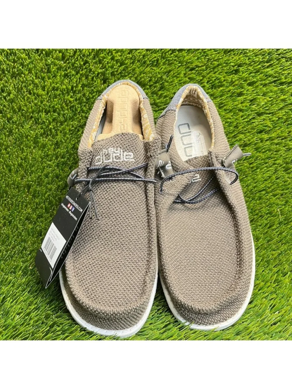 Hey Dude Wally Paisley Mens Size 8 Chocolate White Casual Walking Slip-On Shoes